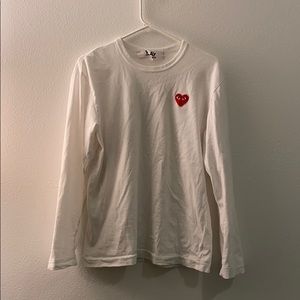 Comme des Garçons white long sleeve T-shirt